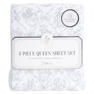DELPHINE Bunnies And Bows Sheet Set